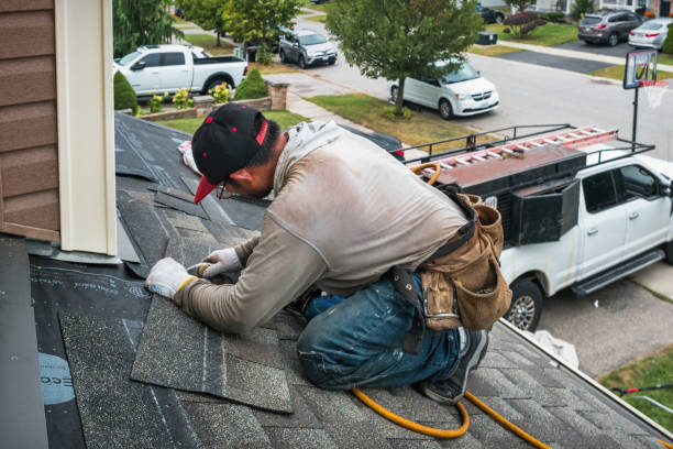 Professional Roof Inspection technician working in Trenton, IL